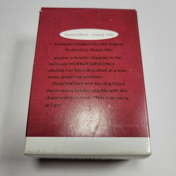 Hallmark Keepsake Ornament 1996 Maxine & Floyd This is as Merry as I Get w/ Box - Picture 5 of 6